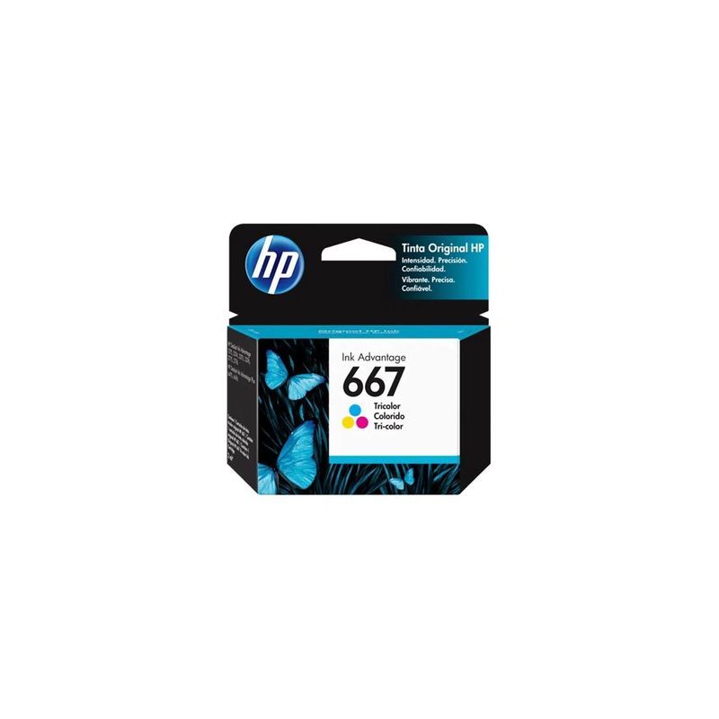 HP - Cartucho de Tinta HP 667 100 páginas TriColor HP.