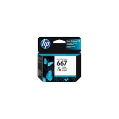 HP - Cartucho de Tinta 667 100 páginas TriColor HP.