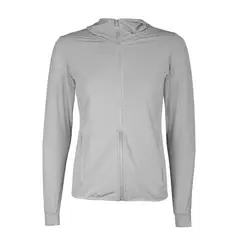 ANDESLAND OUTDOOR APPAREL - Cortaviento Stretch Microperforado Sechurano Gris Mujer.