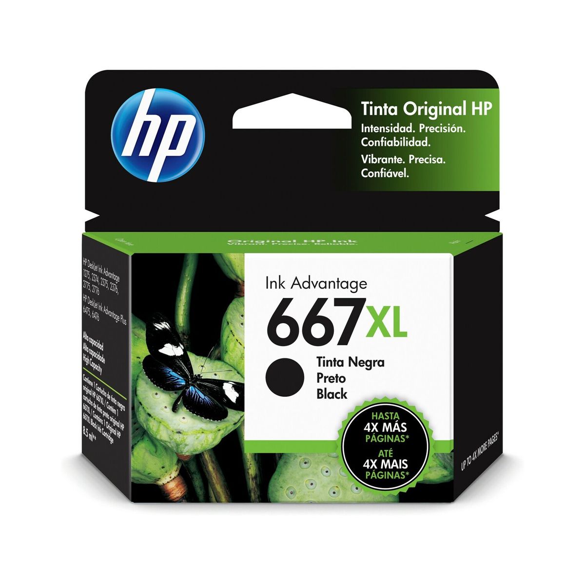 HP - Cartucho de Tinta HP 667XL 480 páginas Negro HP