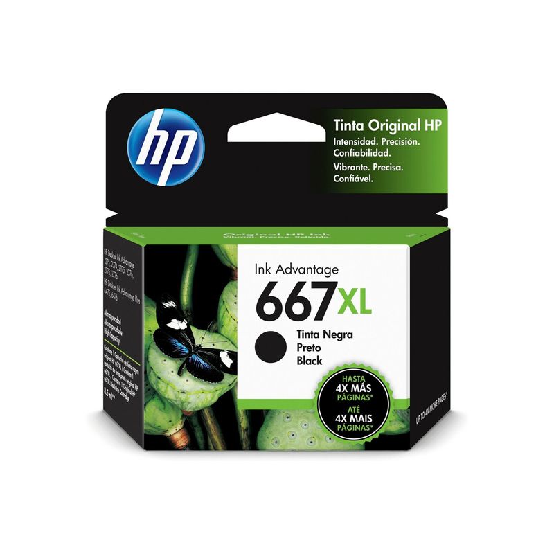 HP - Cartucho de Tinta HP 667XL 480 páginas Negro HP