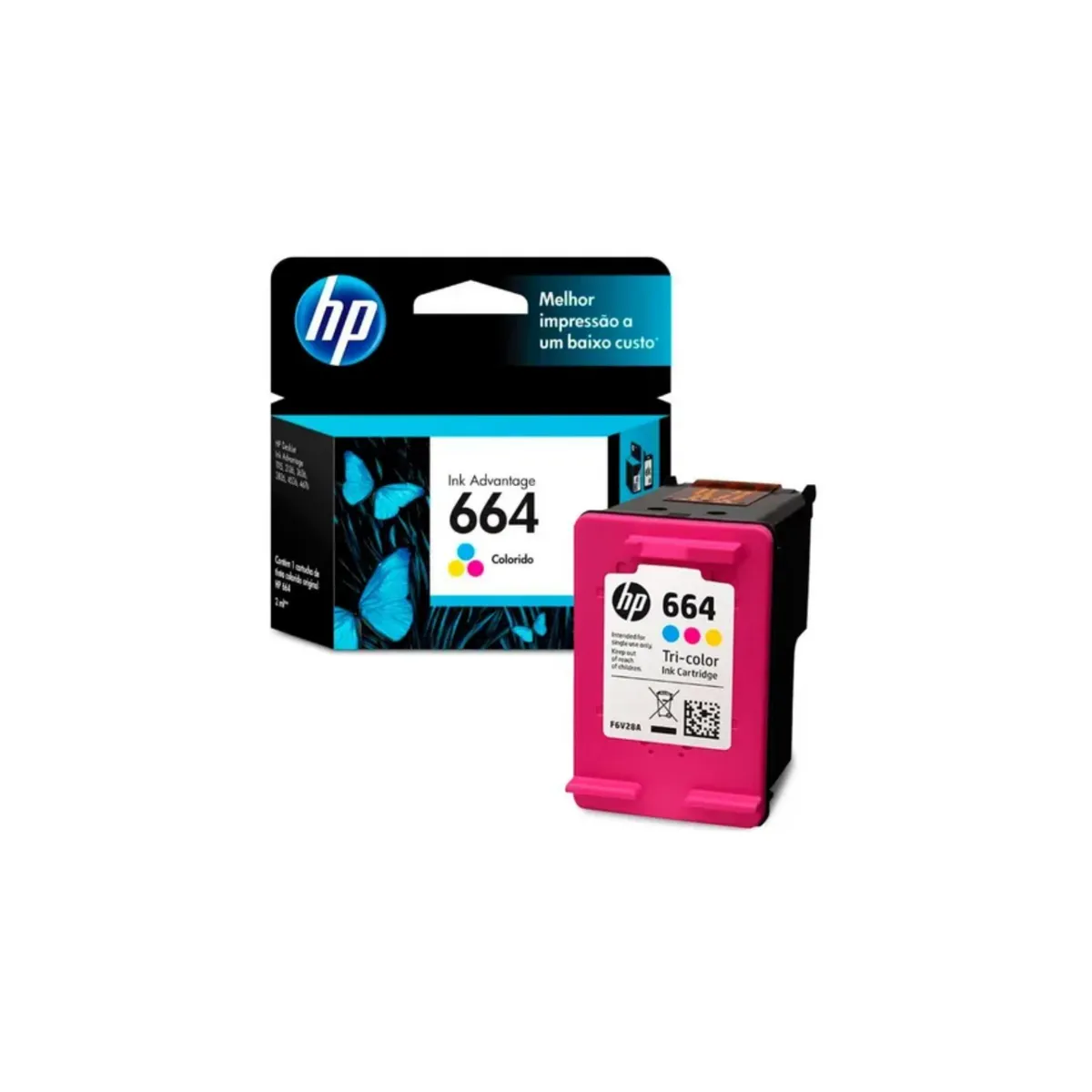 HP - Cartucho de Tinta HP 664 100 páginas Tricolor HP