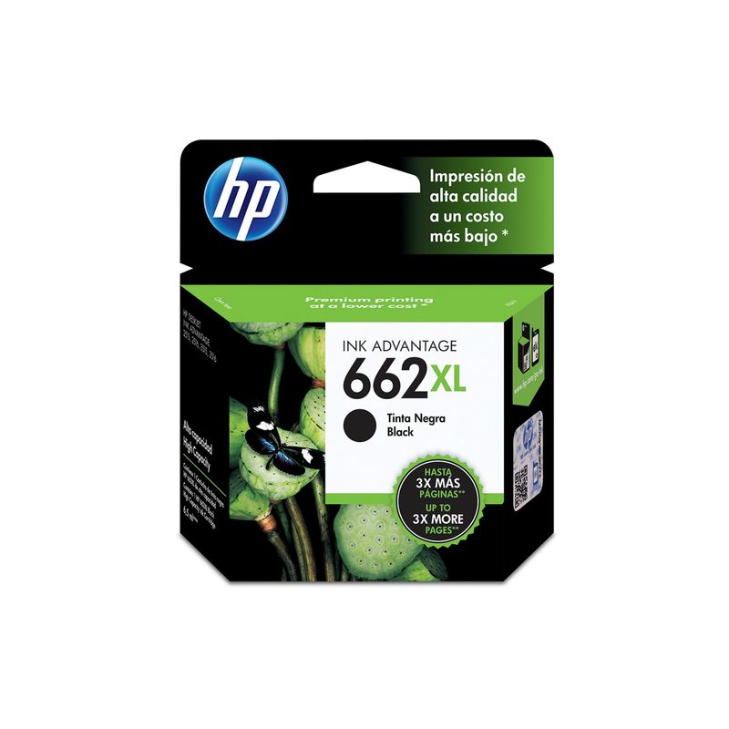 HP - Cartucho de Tinta HP 662XL 360 páginas Negro HP