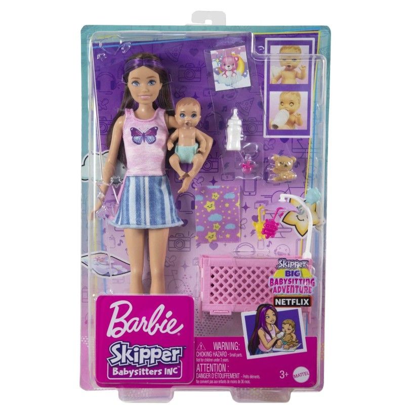 MATTEL - MATTEL HJY33 BARBIE SKIPER BABYSITTERS