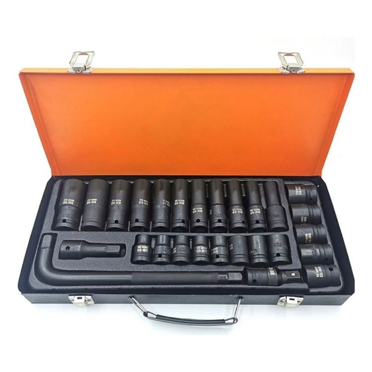 GENERICO - Set Kit Dados De Impacto profesional  ½” 27  Piezas CR-MO