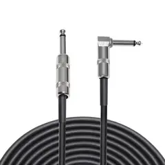 GENERICO - Cable Instrumento Guitarra o Bajo 3 Metros Plug Angulo.