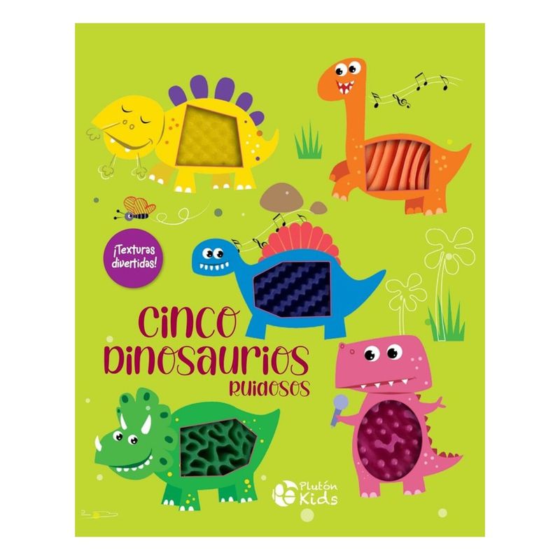 PLUTON - ?TEXTURAS DIVERTIDAS! CINCO DINOSAURIOS