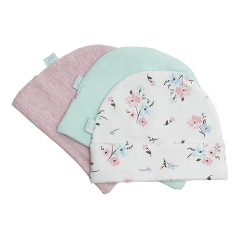 BAMBINO - Set Gorritos Para Niña 0-6 Meses Bambino Flores