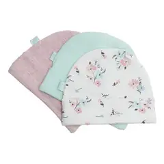 BAMBINO - Set Gorritos Para Niña 0-6 Meses Flores