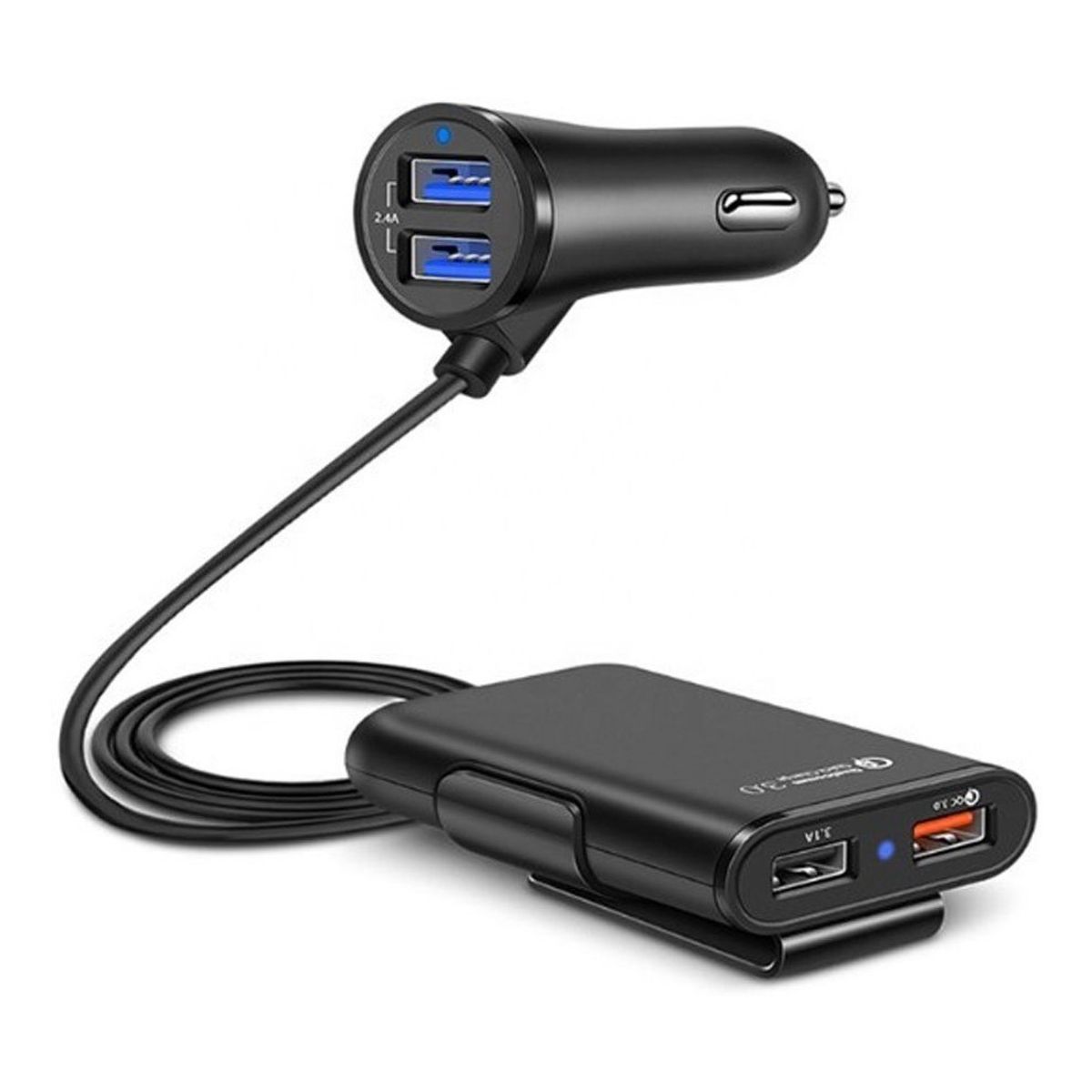 GENERICO - Cargador Rápido 4 Usb Automóvil 35w