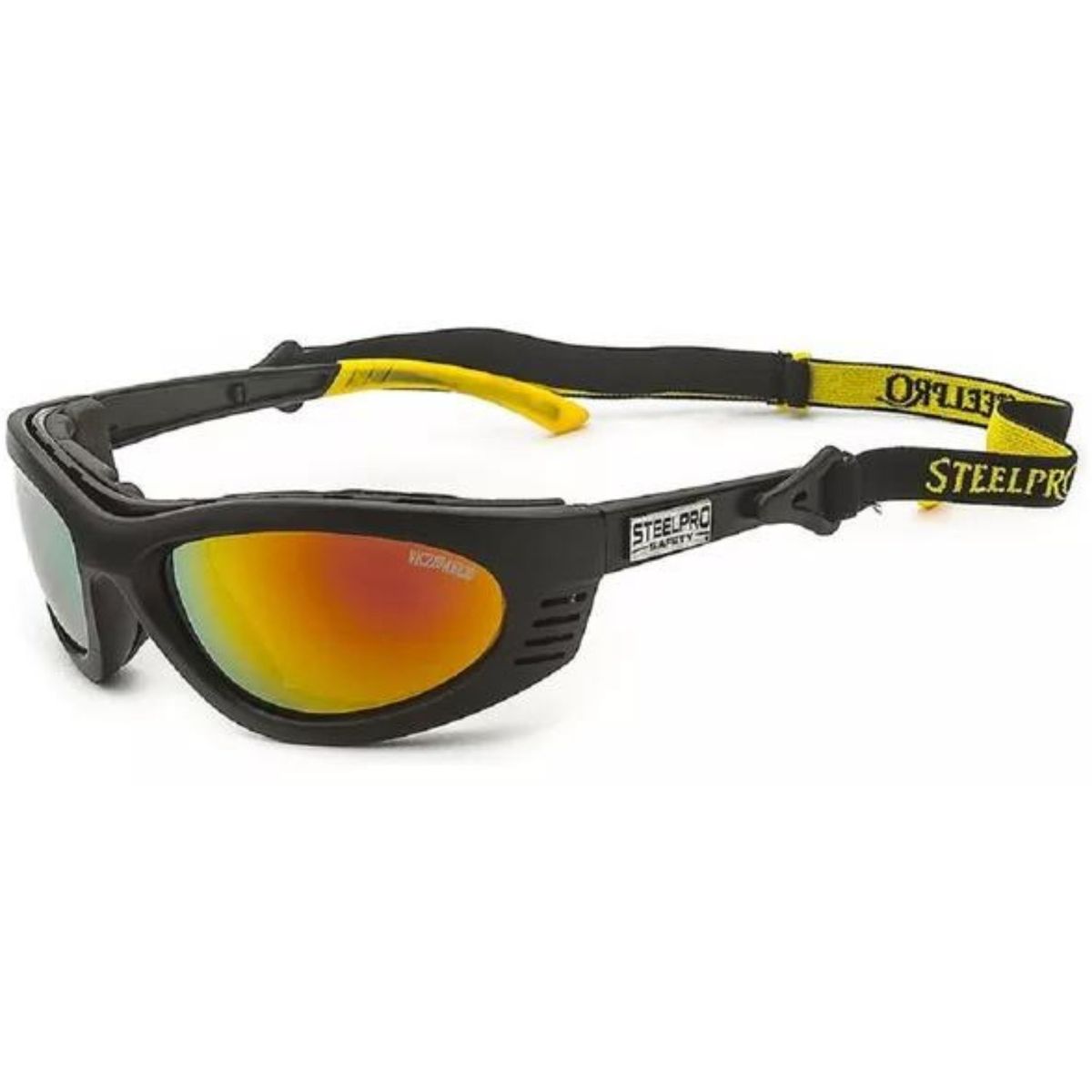 STEELPRO - Lente Steelpro Turbine Gt Gris Marco Negro Revo Rojo