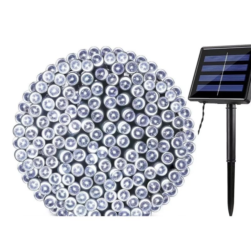 GENERICO - Luces de Navidad Solar 30metros 300led Blanca