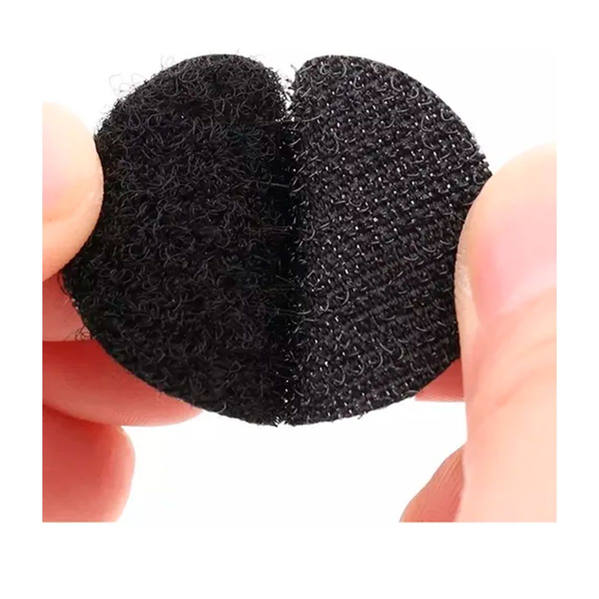 GENERICO - Set 408 Pares Velcro Autoadhesivo De 15 Mm Negro