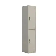 TAI PING - Casillero Locker Metálico de 1 Cuerpo / 2 Puertas Gris