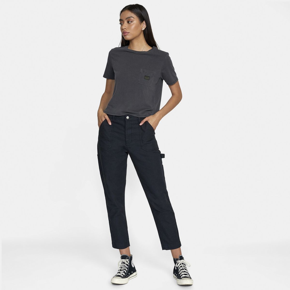RVCA - Pantalón Mujer Recession Pant J Ndp Negro RVCA
