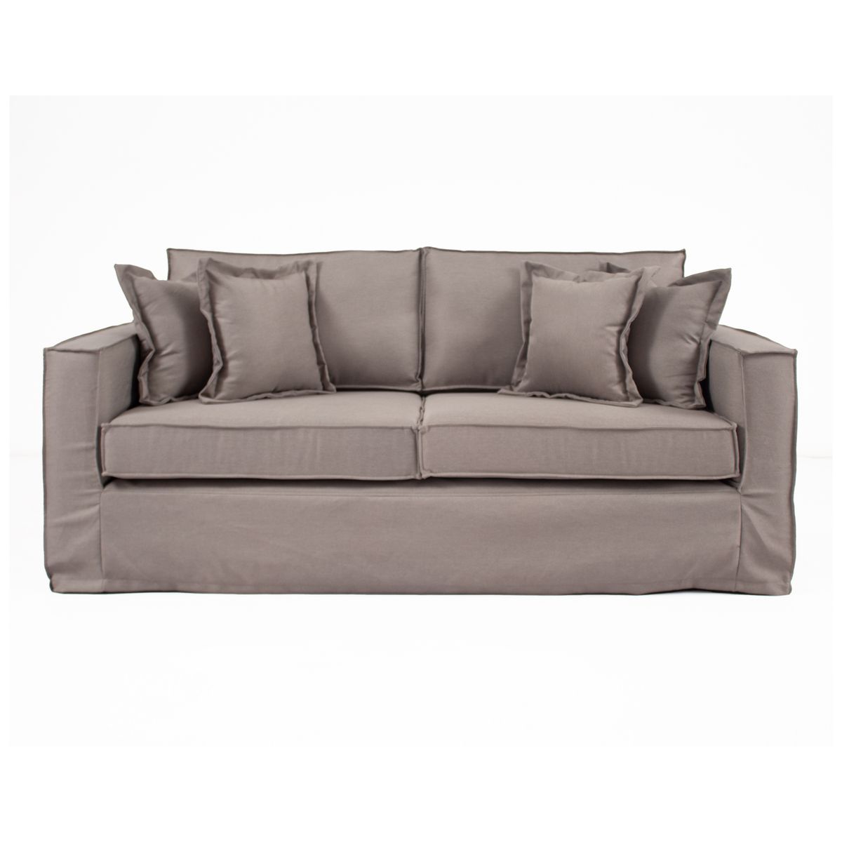 LIVING STORE - Sofá 3 Cuerpos Bruna Con Funda Ivory