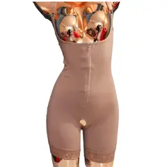VICALLY FASHION - Faja Estilo Colombiana De Alta Compresión Con Encaje Piernas