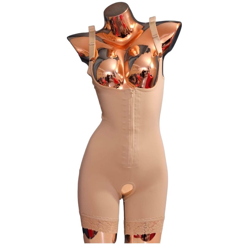 VICALLY FASHION - Faja Estilo Colombiana De Alta Compresión Con Encaje Piernas