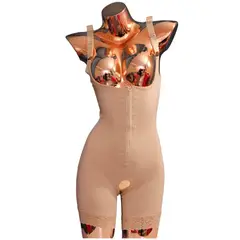VICALLY FASHION - Faja Estilo Colombiana De Alta Compresión Con Encaje Piernas