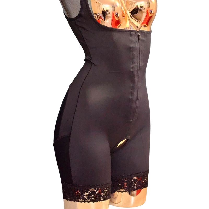 VICALLY FASHION - Faja Estilo Colombiana De Alta Compresión Con Encaje Piernas