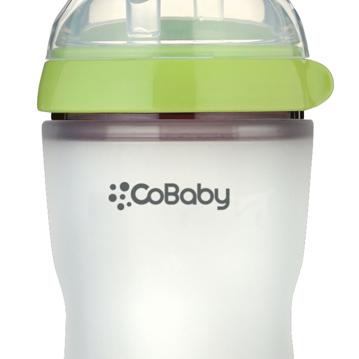 COBABY - MAMADERA SILICONA FLEXIBLE COBABY 250ml VERDE