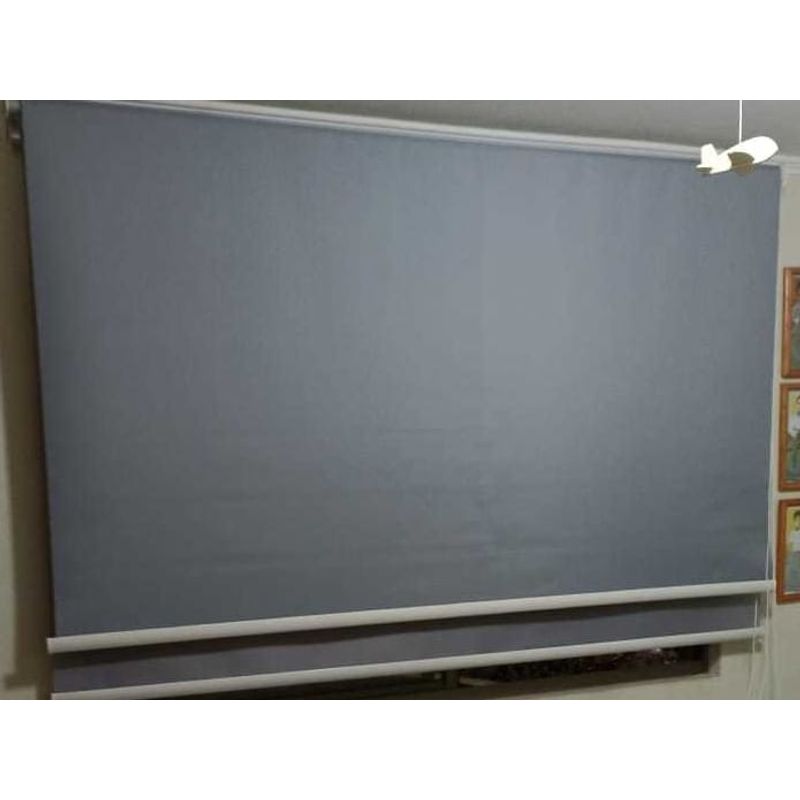 GENERICO - Cortina Rolle doble visillo mas black out 160x200
