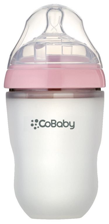 MAMADERA SILICONA FLEXIBLE 250ml ROSA