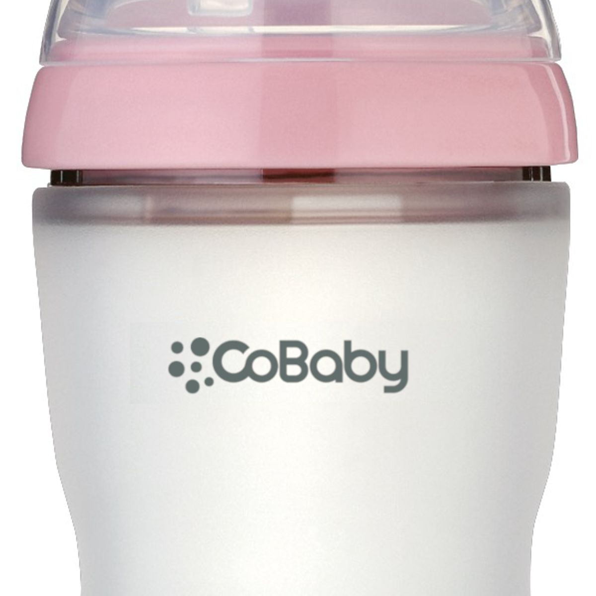 COBABY - MAMADERA SILICONA FLEXIBLE COBABY 250ml ROSA