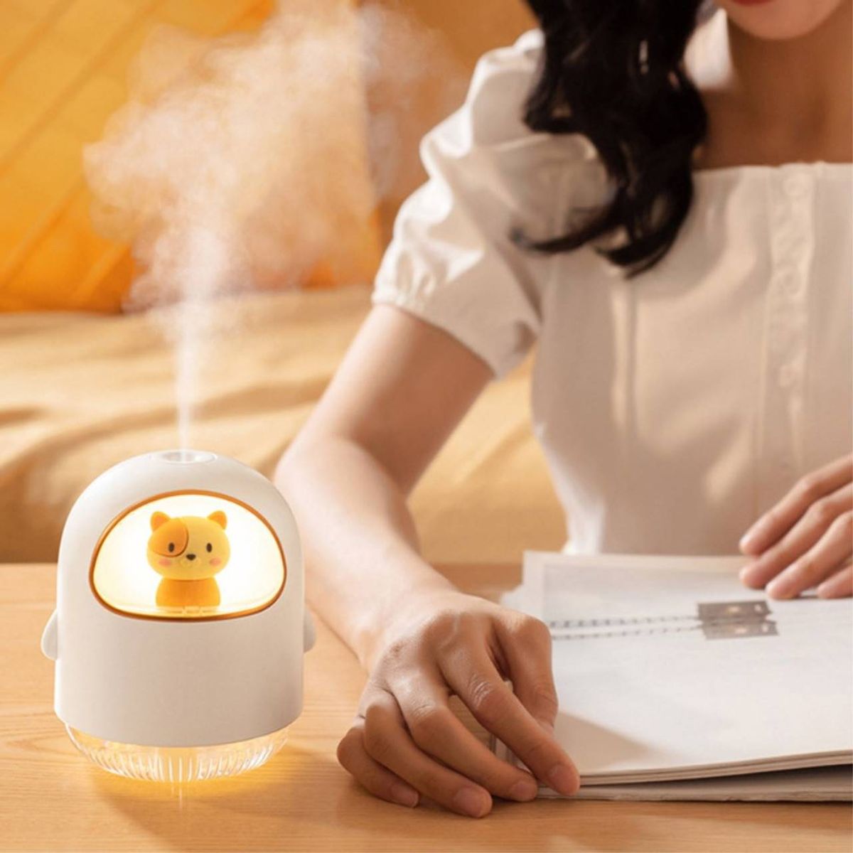 GENERICO - Humidificador Space Cat Blanco