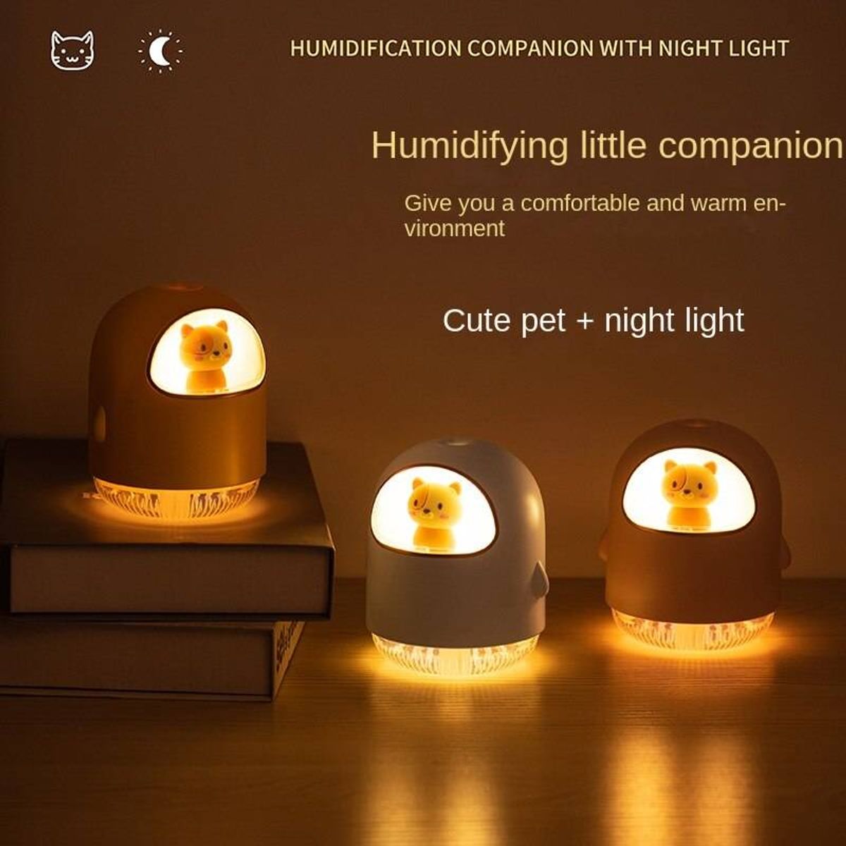 GENERICO - Humidificador Space Cat Blanco