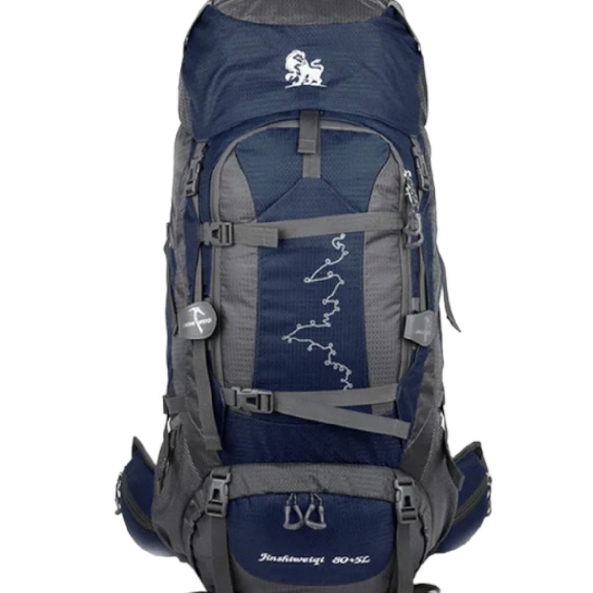 GENERICO - Mochila Impermeable Grande Para Camping Trekking Viajes De 85L