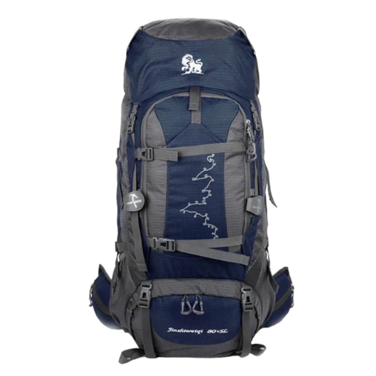 GENERICO - Mochila Impermeable Grande Para Camping Trekking Viajes De 85L