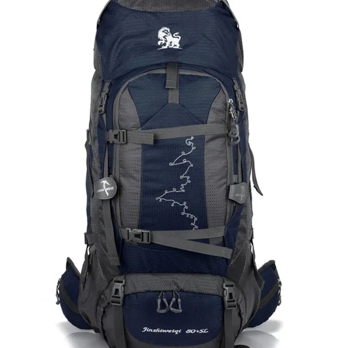 GENERICO - Mochila Impermeable Grande Para Camping Trekking Viajes De 85L