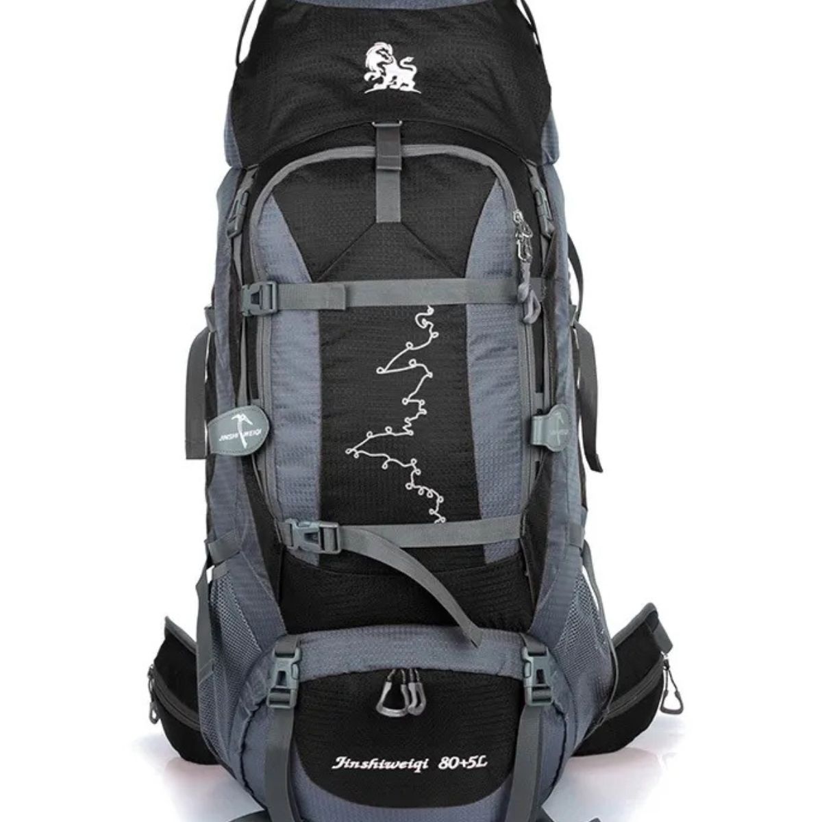 GENERICO - Mochila Impermeable Grande Para Camping Trekking Viajes De 85L