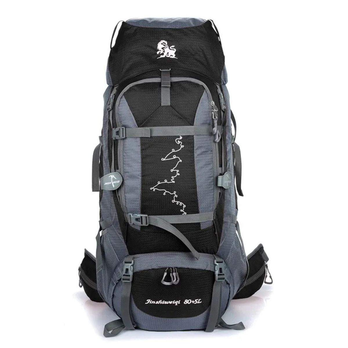 GENERICO - Mochila Impermeable Grande Para Camping Trekking Viajes De 85L