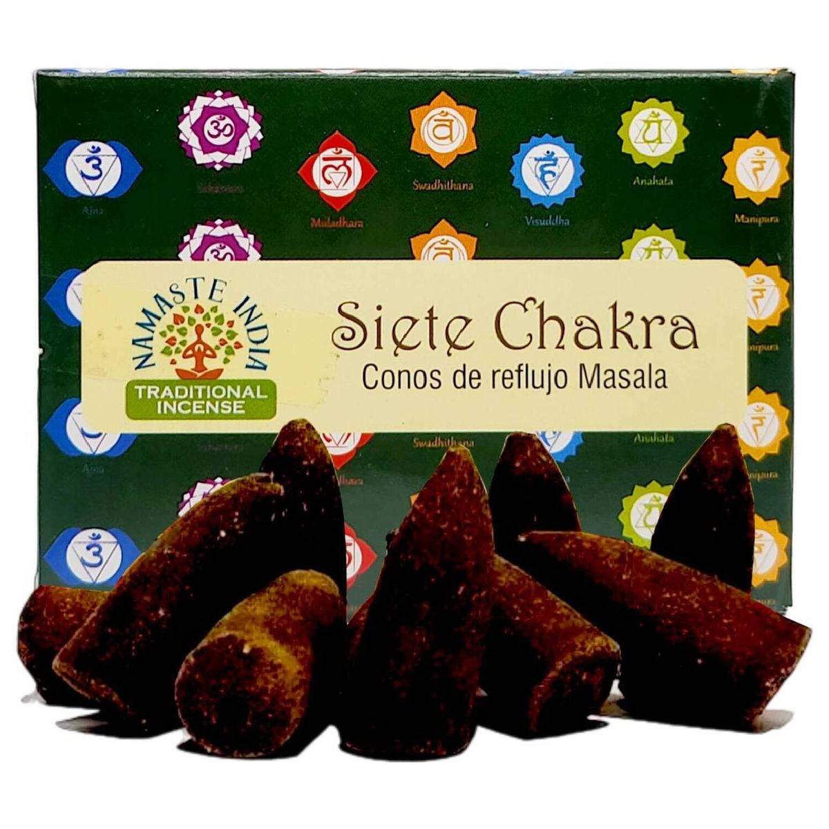 GENERICO - Conos de Incienso Cascada Siete Chakra - Namaste