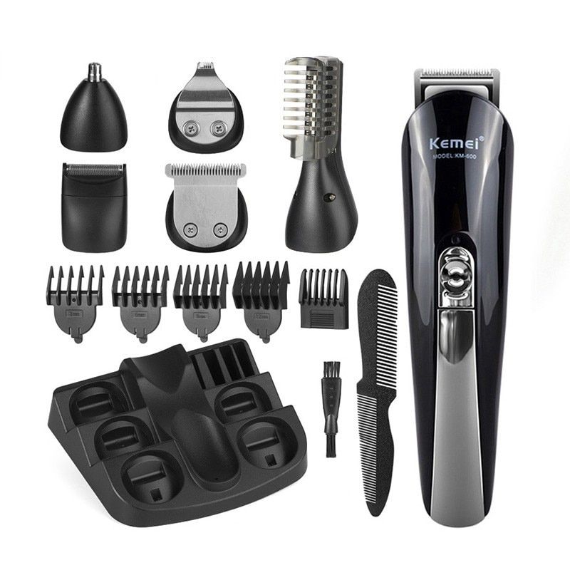 VATYERTY - Kemei-cortadora de pelo eléctrica hombre máquina KM-600 Negro