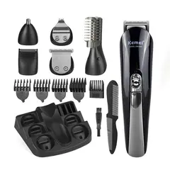 VATYERTY - Kemei-cortadora de pelo eléctrica hombre máquina KM-600 Negro