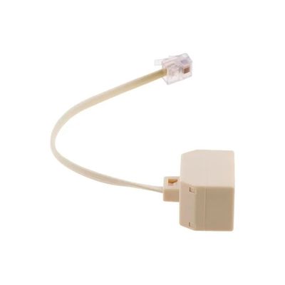 Imagen 2 del producto Adaptador Rj11 Conector Telefónico 1 Macho 2 Hembra