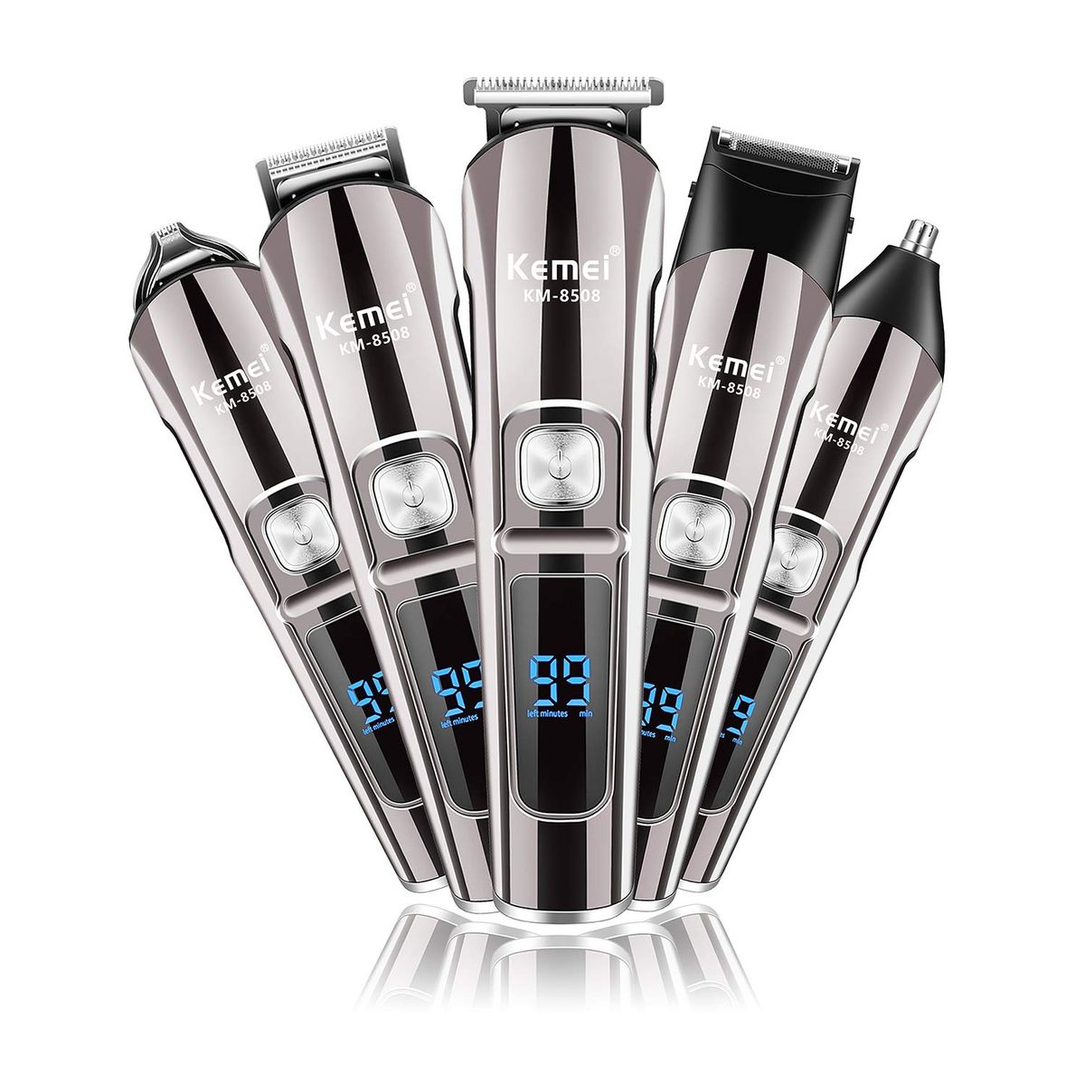 VATYERTY - Kemei-cortadora de pelo profesional multifunción KM-8508 Negro