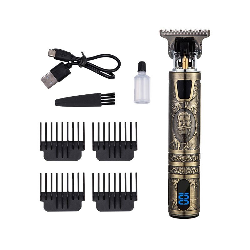 VATYERTY - Cortadora de pelo eléctrica T9 USB para hombre Dorado