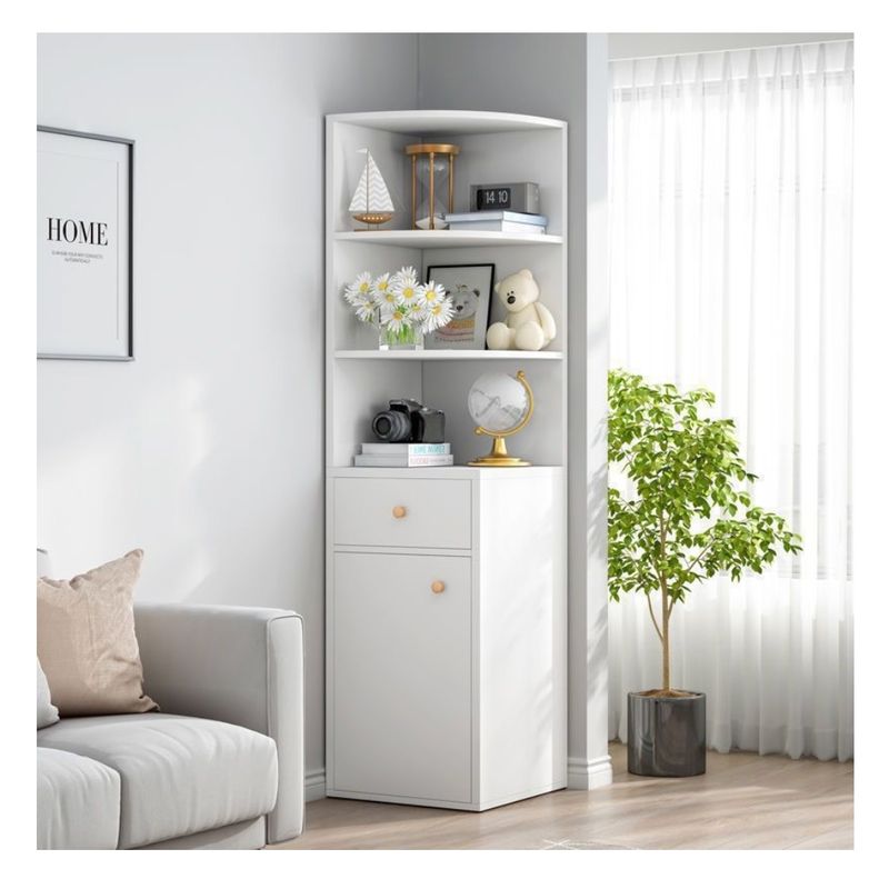 HOMER DESIGN - Estantería Para Living Esquinero Multifuncional 1403030cm