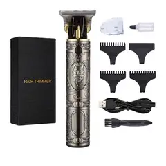 VATYERTY - Cortadora de pelo eléctrica T9 USB para hombre Gris