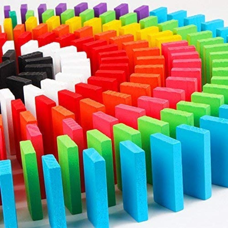 GENERICO - Juego de 100 piezas bloques de madera
