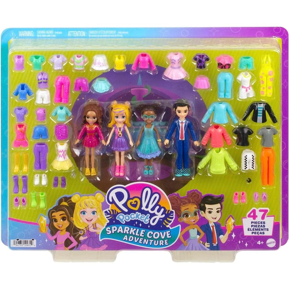 MATTEL - MATTEL HKW10 POLLY POCKET PAQUETE DE MODAS BAHIA MAGICA