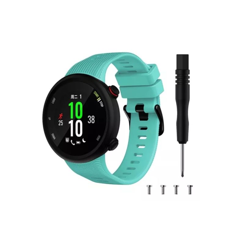 GENERICO - Correa De Silicona Para Garmin Forerunner 45 45s Swim 2-TURQUESA