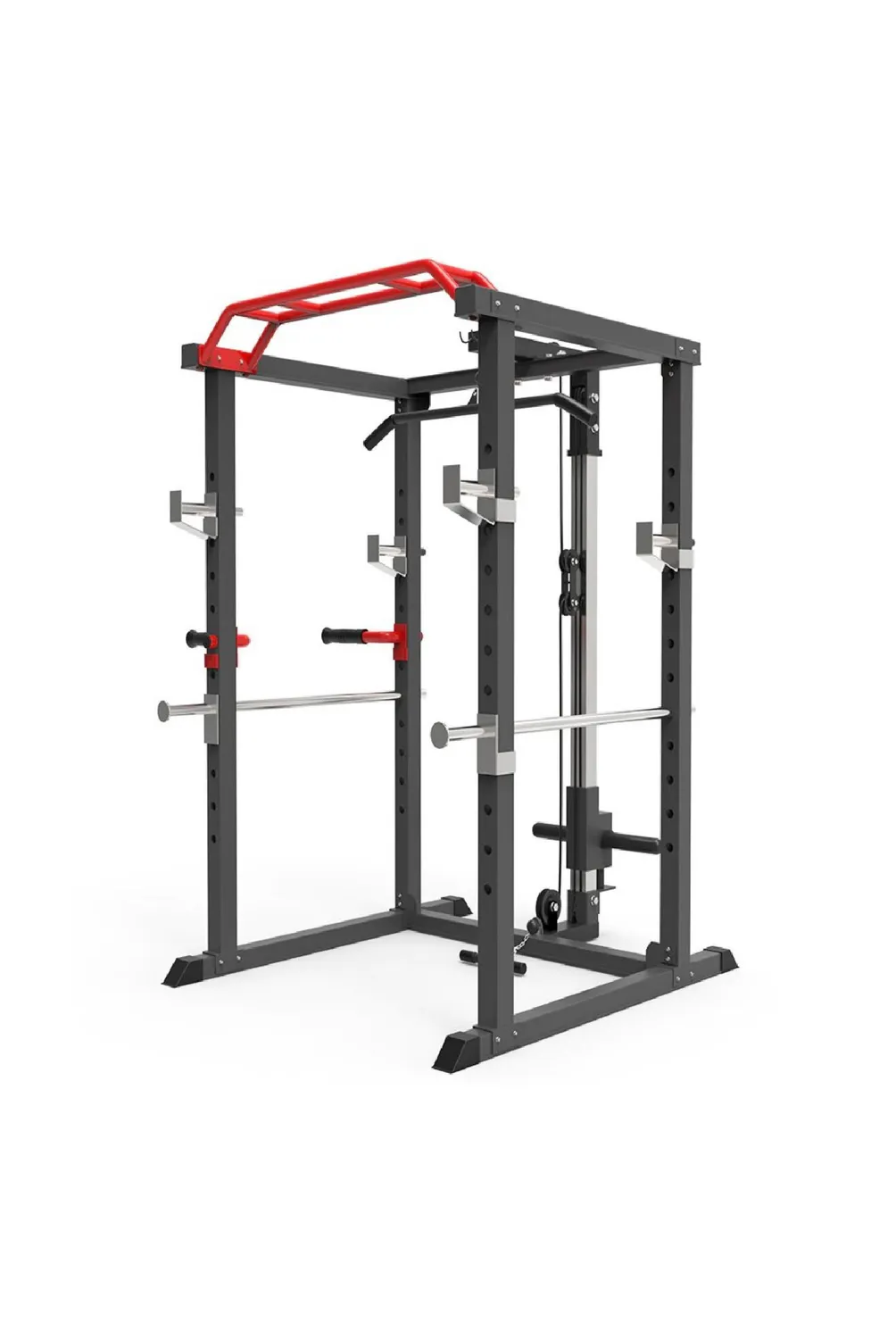21K SPORTS Jaula Multifuncional Power Rack R300 Gym Con Polea