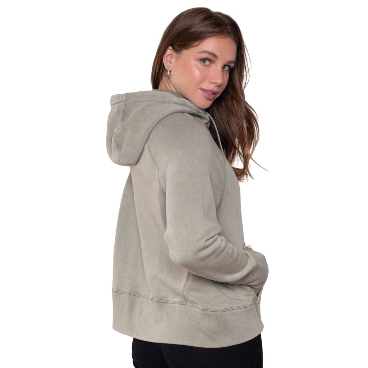 LENGA - Polerón Mujer Canguro Con Gorro Maitén Sustentable Lenga