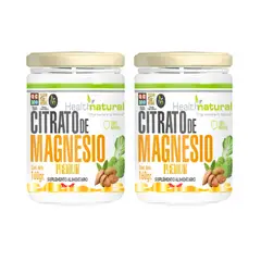 HEALTHNATURAL - Kit 2 Citrato de Magnesio en Polvo 160g Health Natural