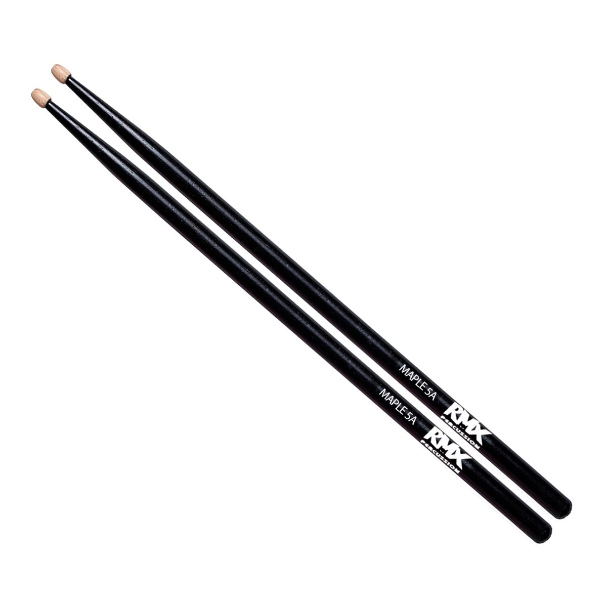 RMX - BAQUETA 5A NEGRA CON PUNTA MADERA MAPLE RMX